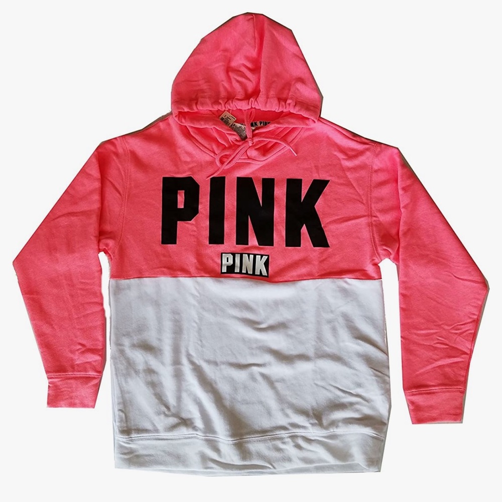VS PINK Colorblock Hoodie w/ Pockets